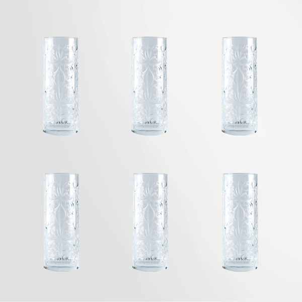Georg Jensen Sky Set 6 Bicchieri Alti In Cristallo 45 Cl - Design Scandinavo Senza Piombo, Altezza 15 Cm